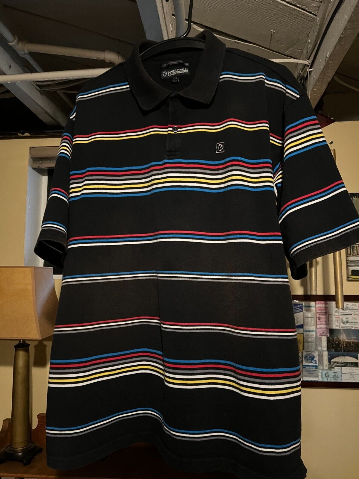 Men's Vintage VTG G-Unit Striped Polo Shirt XXXL** - image 4