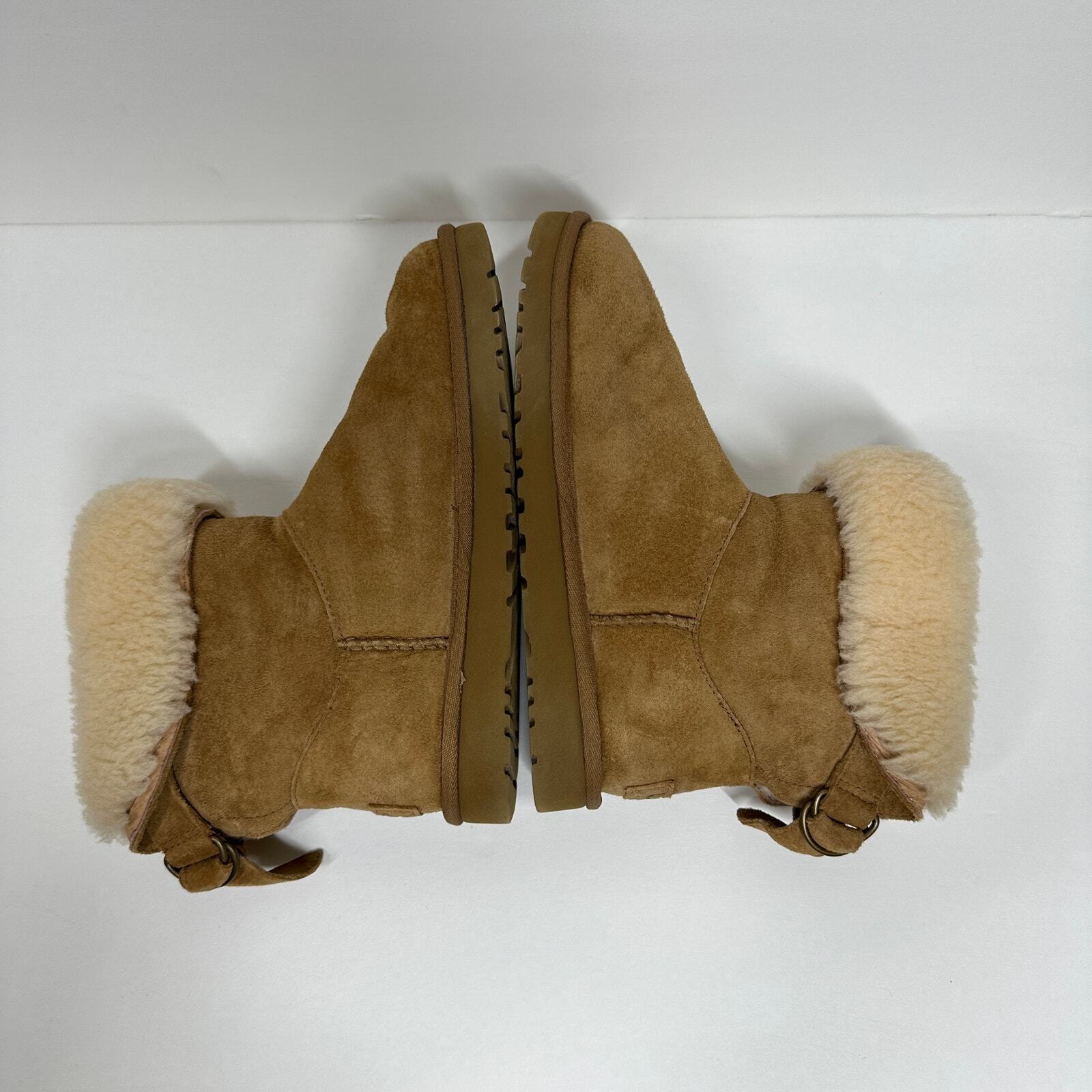 UGG Remora Womens Chestnut Buckle Winter Suede Le… - image 7