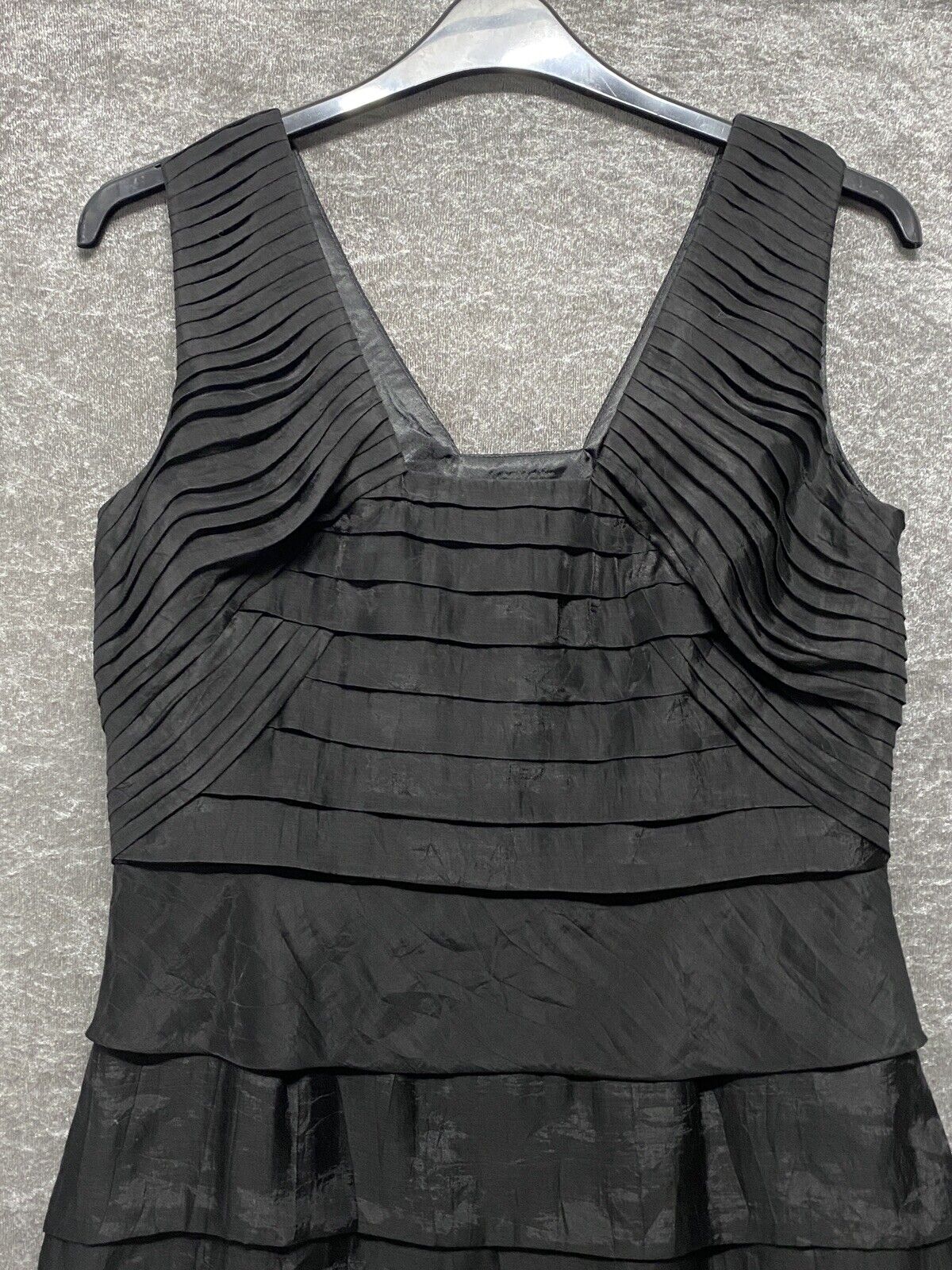 Coast Women’s Black Tiered Dress Size 14 Sleevele… - image 2