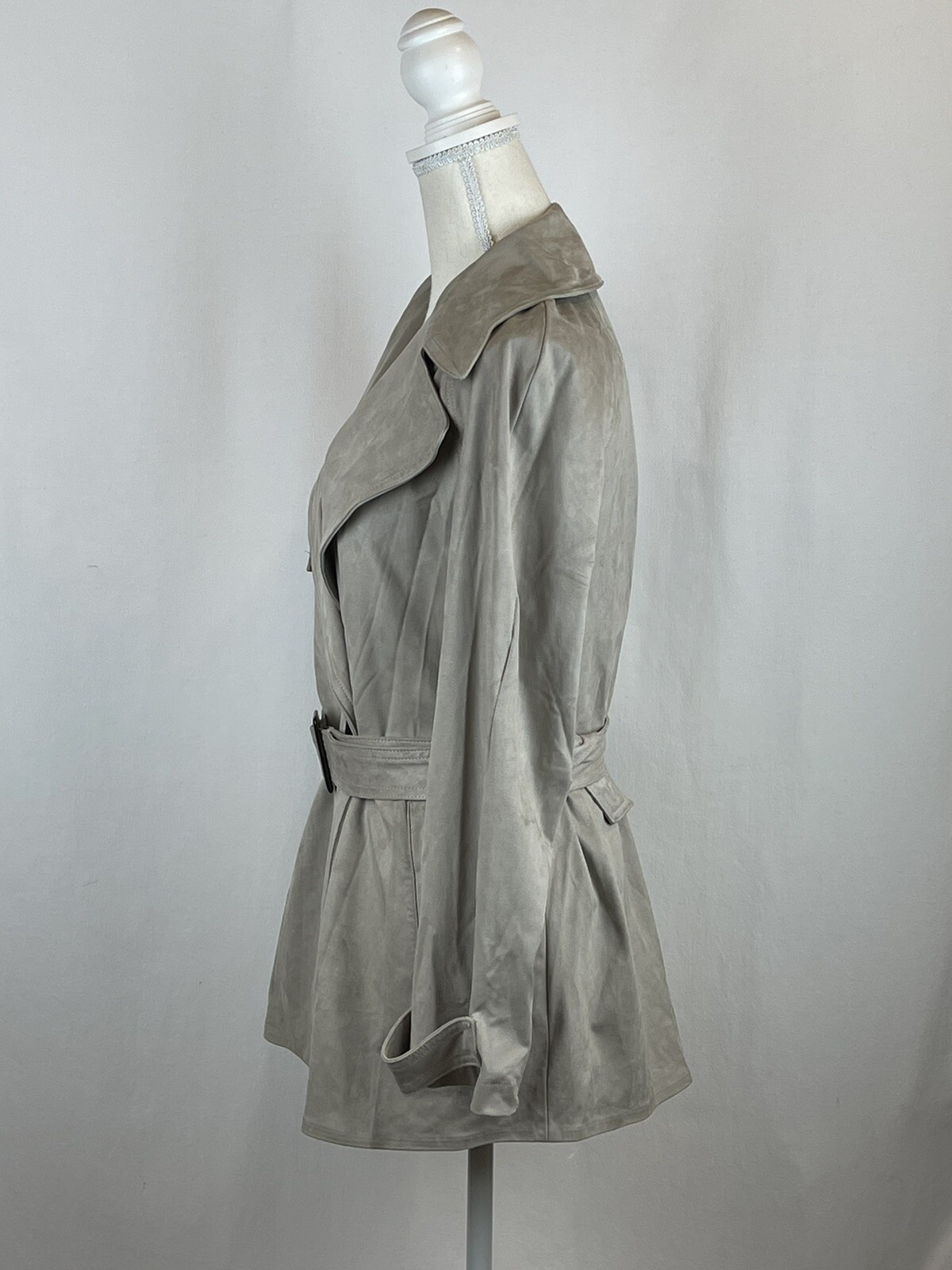 Zara Gray Jacket with Belt, Size S - image 4