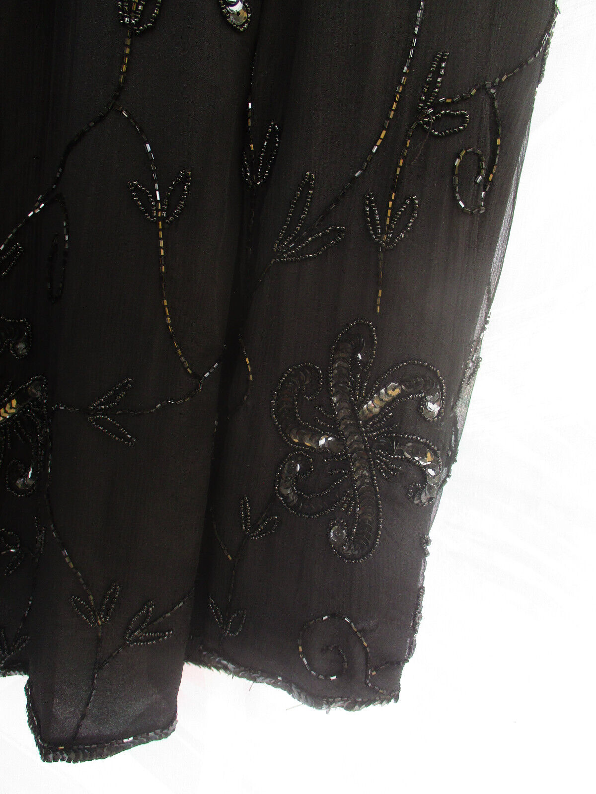 VTG JMD New York 3x Black Beaded Sequined Evening… - image 5