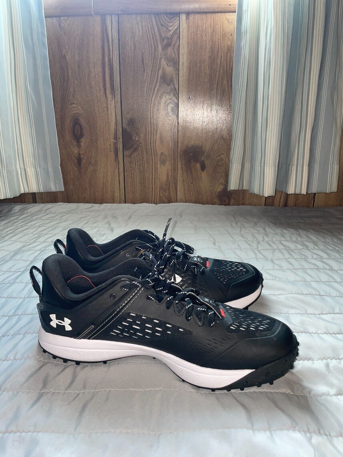 Size 11.5 - Under Armour Yard TF Black White - image 6