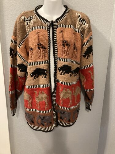 20 Ans By Mariea Kim Women Hand Knit Sweater Sz M… - image 1