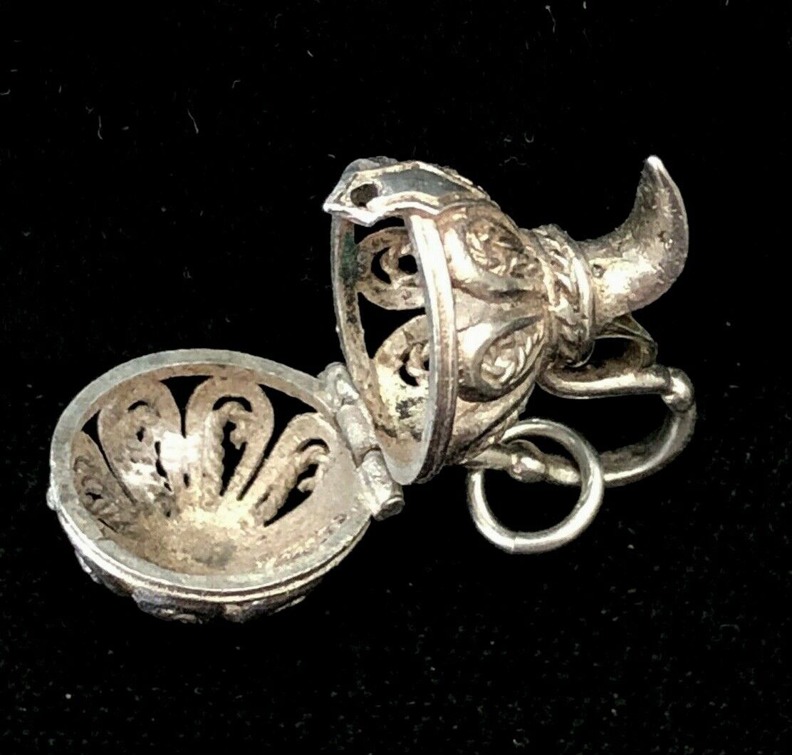 Vintage Sterling Silver Moveable Filigree Putcher… - image 7