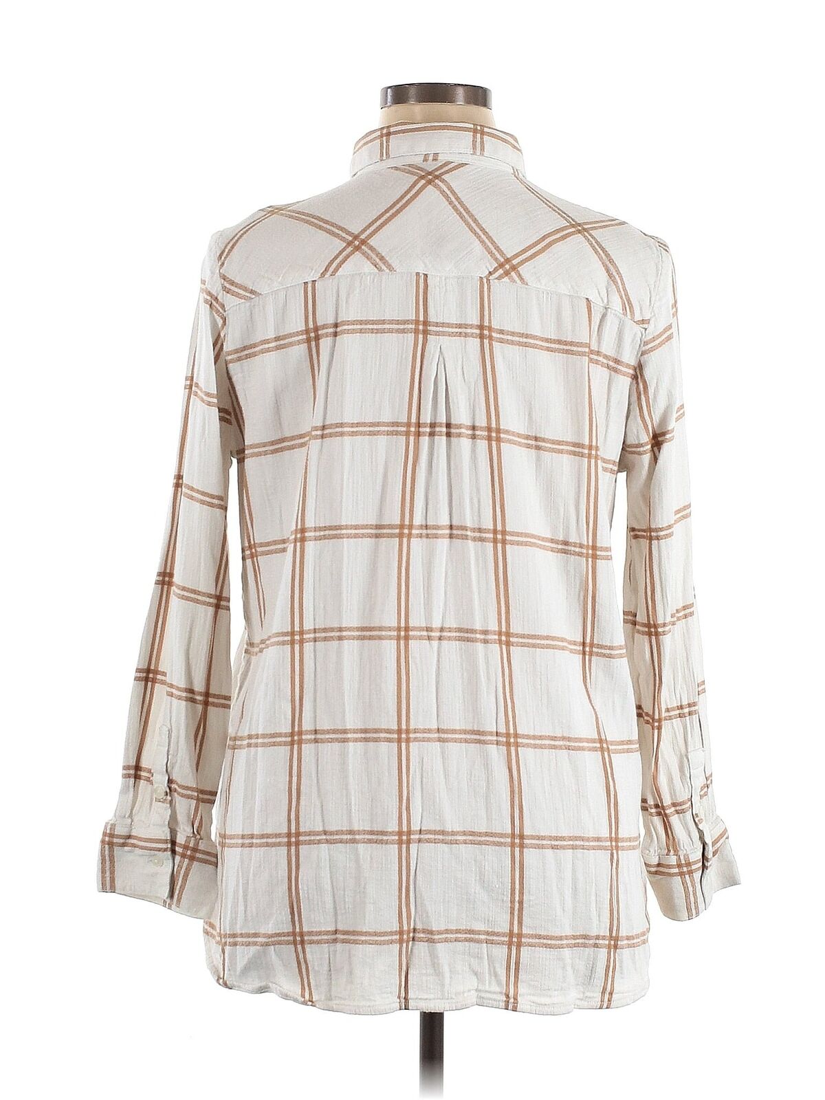 Liz Claiborne Women Ivory Long Sleeve Button-Down… - image 2