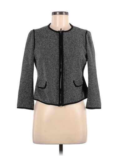 Liz Claiborne Women Gray Jacket M Petites - image 1