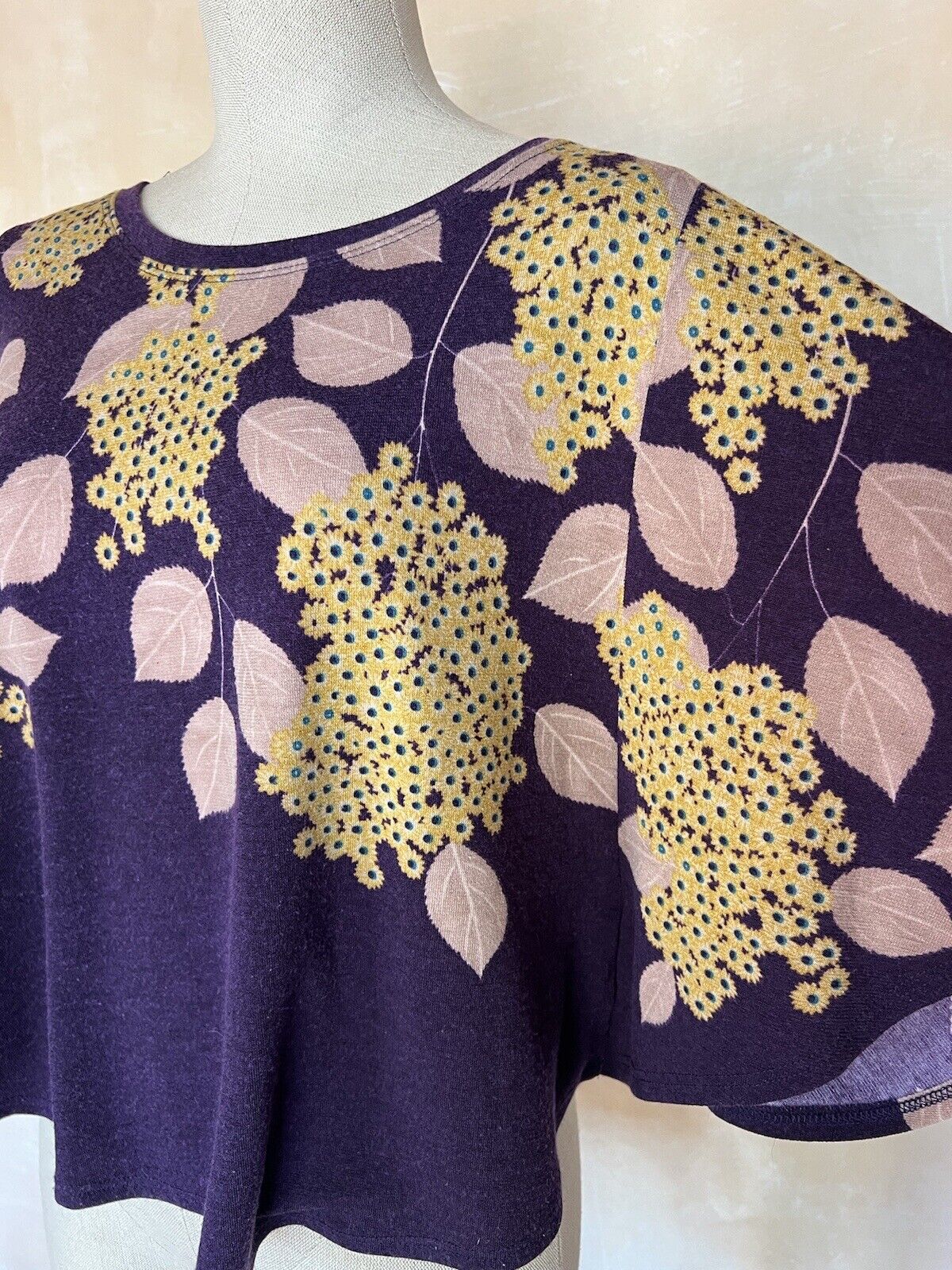 Anthropologie Harmony Purple Floral Kimono Lightw… - image 4