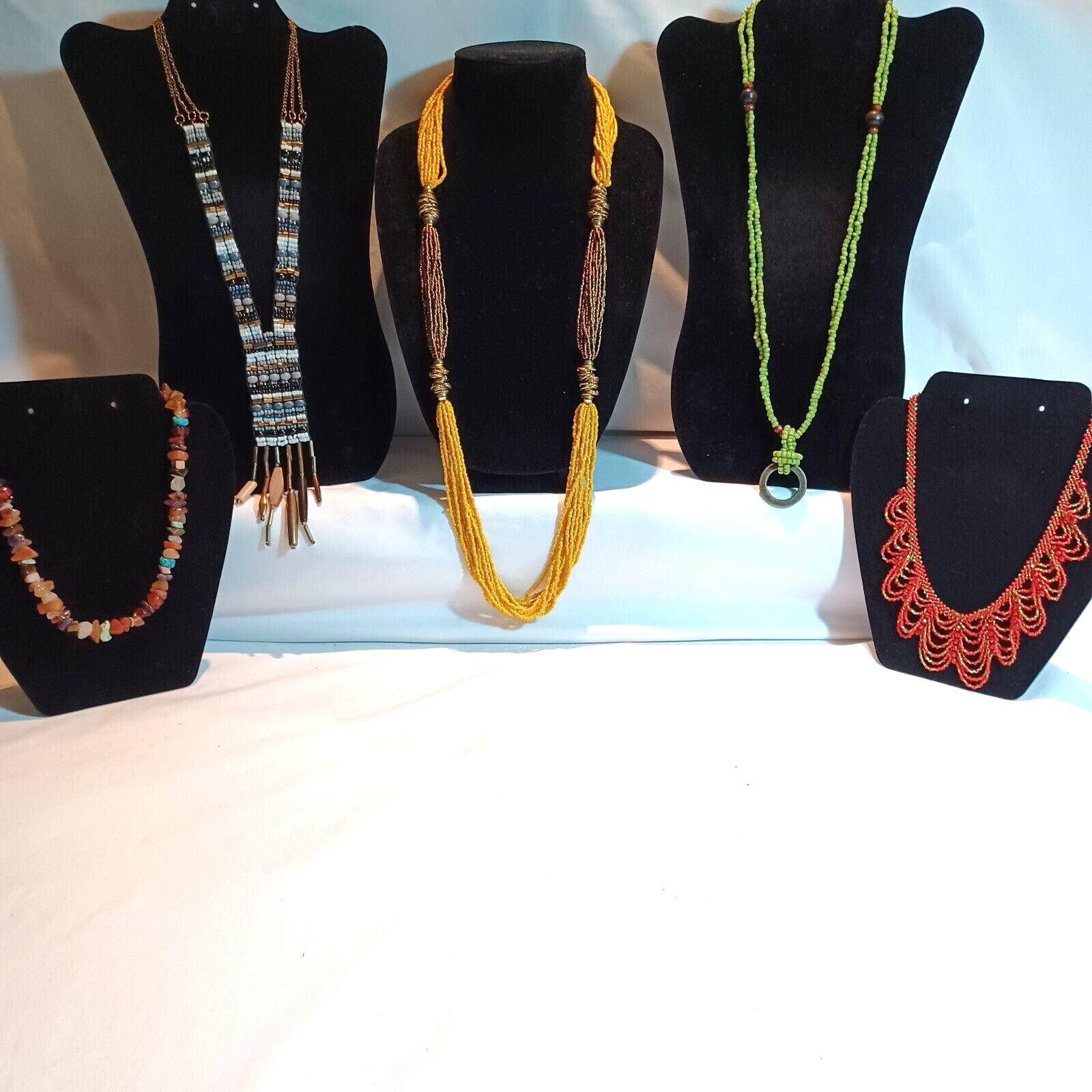 Lot of 5 Beaded Necklaces - image 2