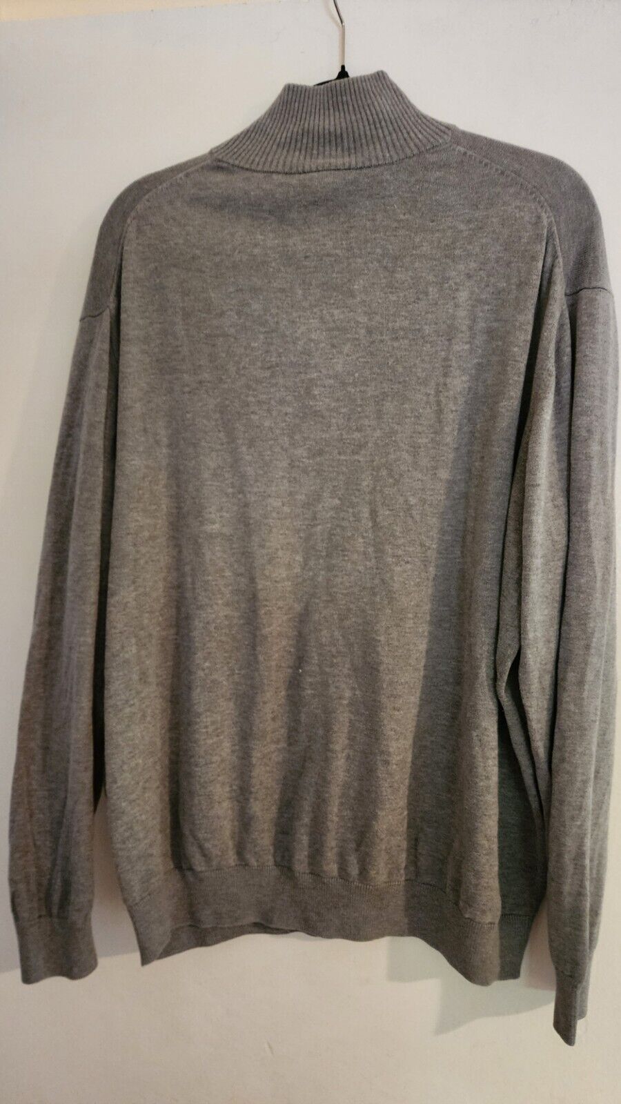 Lacoste Men Sweater 7 / XXL Gray Quarter Zip Long… - image 2