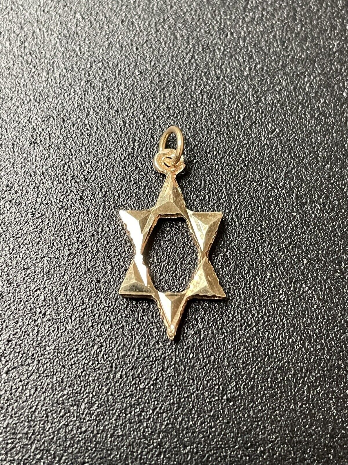 14kt Yellow Gold Star Of David Jewish Symbol Pend… - image 3