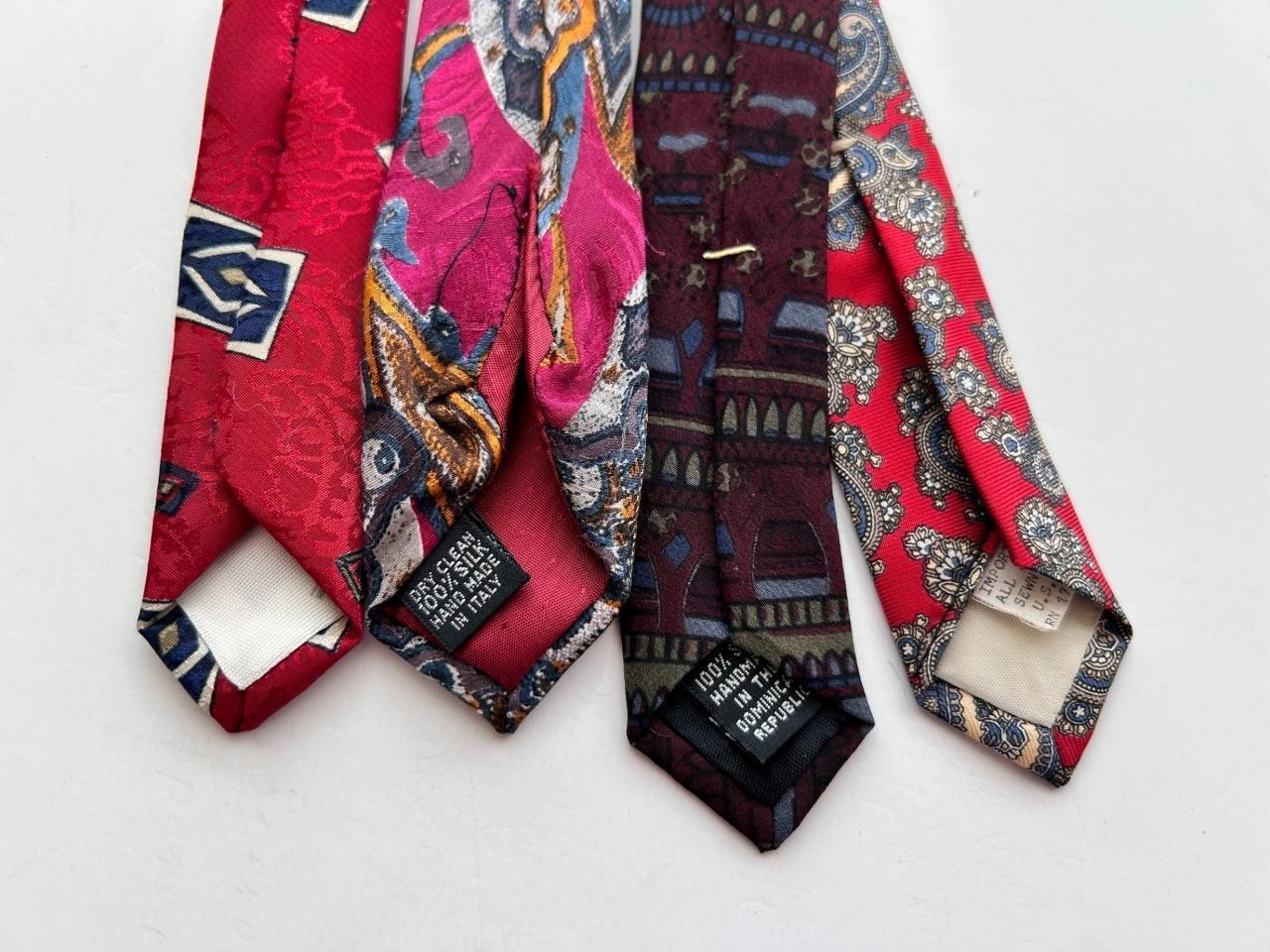 4 mens neckties silk Enrico Coveri Savile Row Cam… - image 5