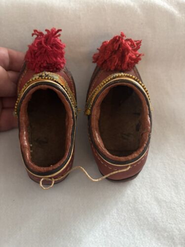 pair of handmade antique greek child’s shoes - image 1