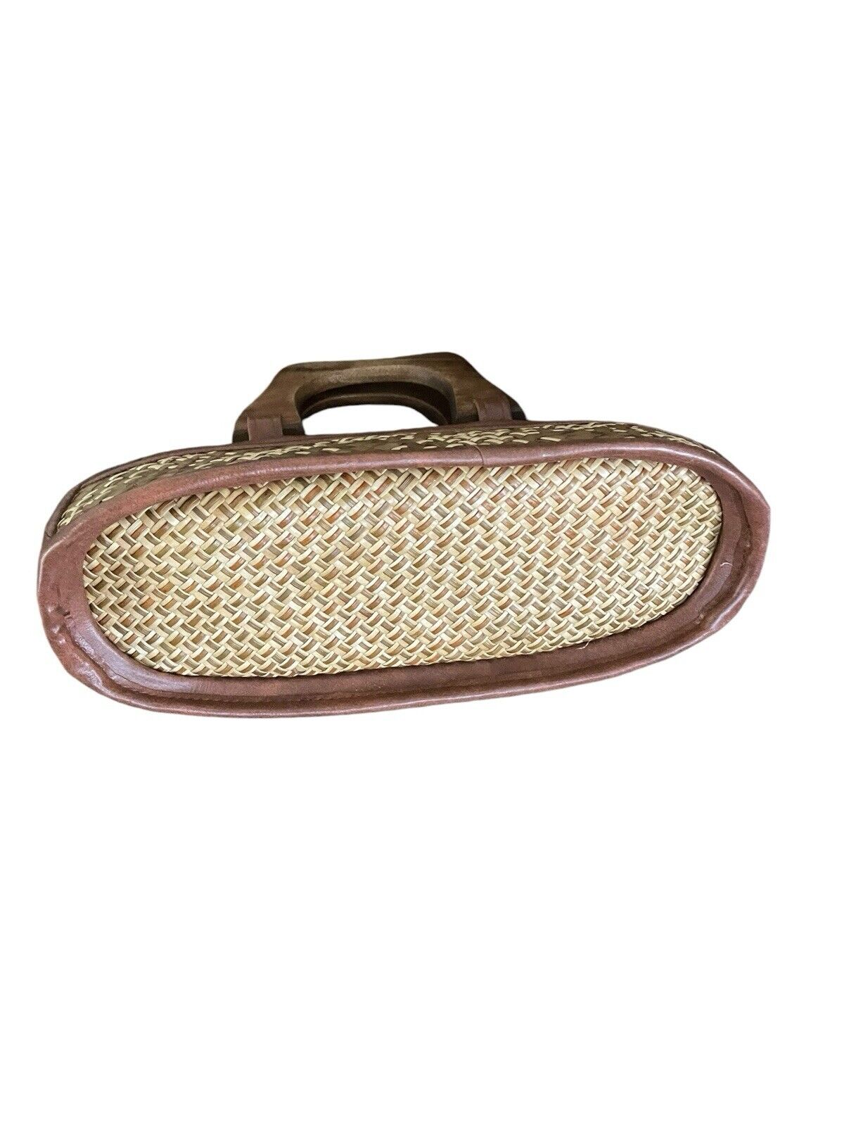 Vintage Unique Rattan Top Handle bag - image 3