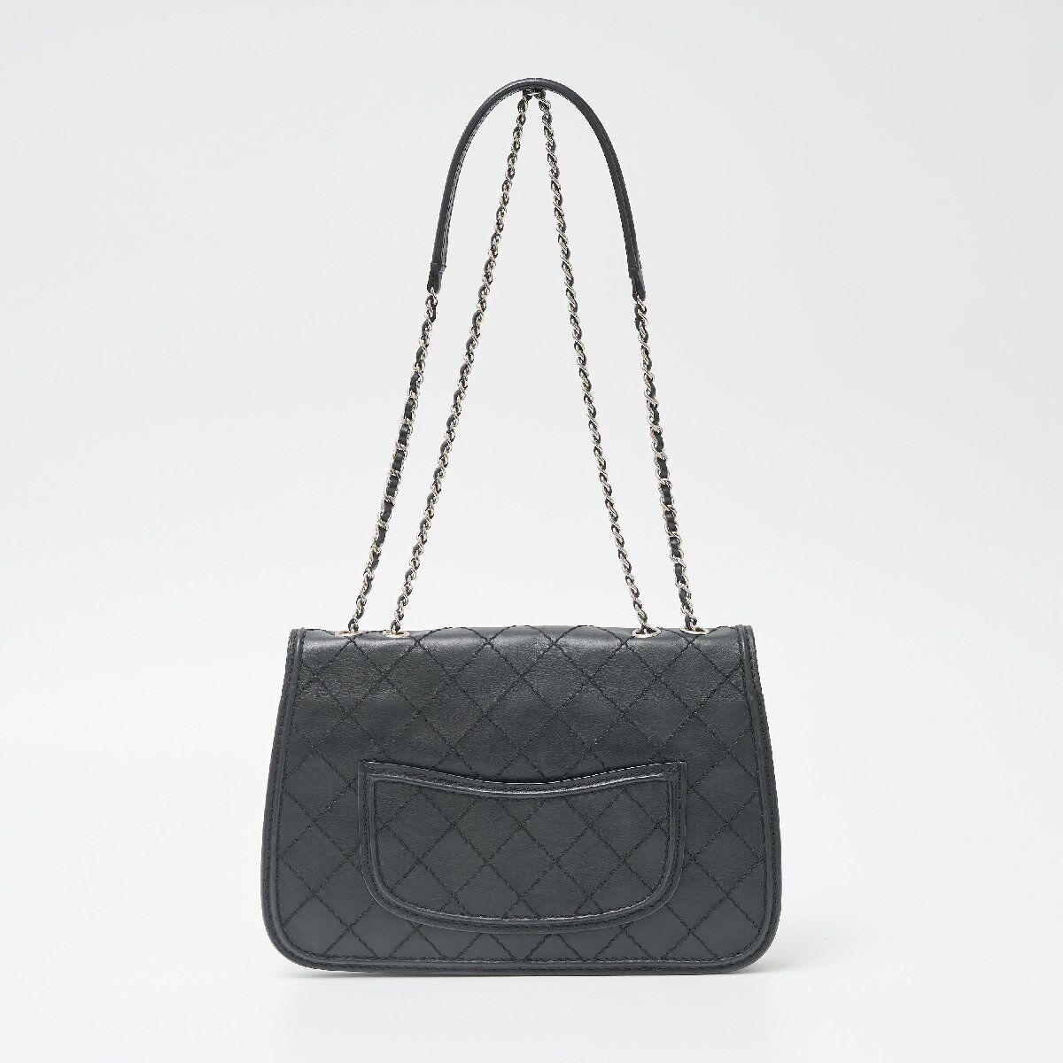 Chanel Wild Stitch Calfskin Chain Shoulder Bag Le… - image 4