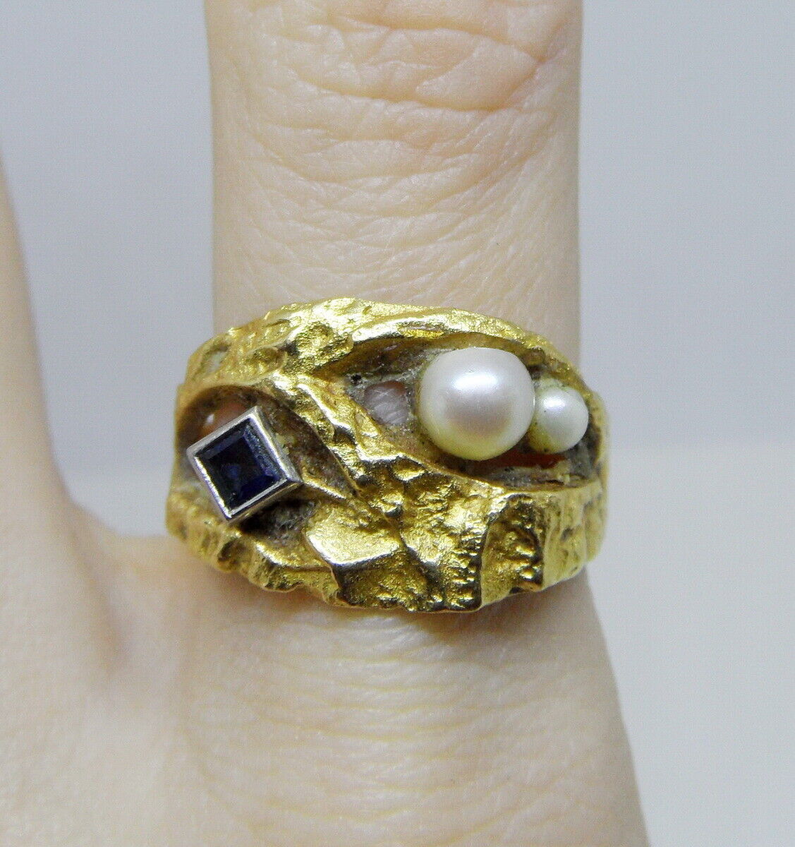 Vintage LAPPONIA 14k Gold Ring by Björn Weckström… - image 6