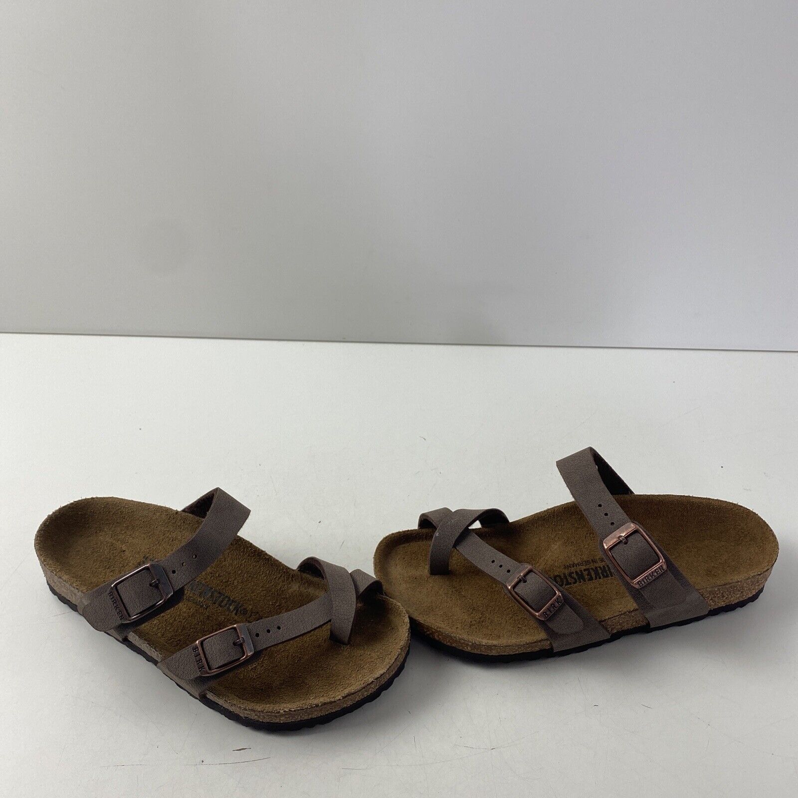 Birkenstock MAYARI Mocca Birko-Flor Buckled Slide… - image 1