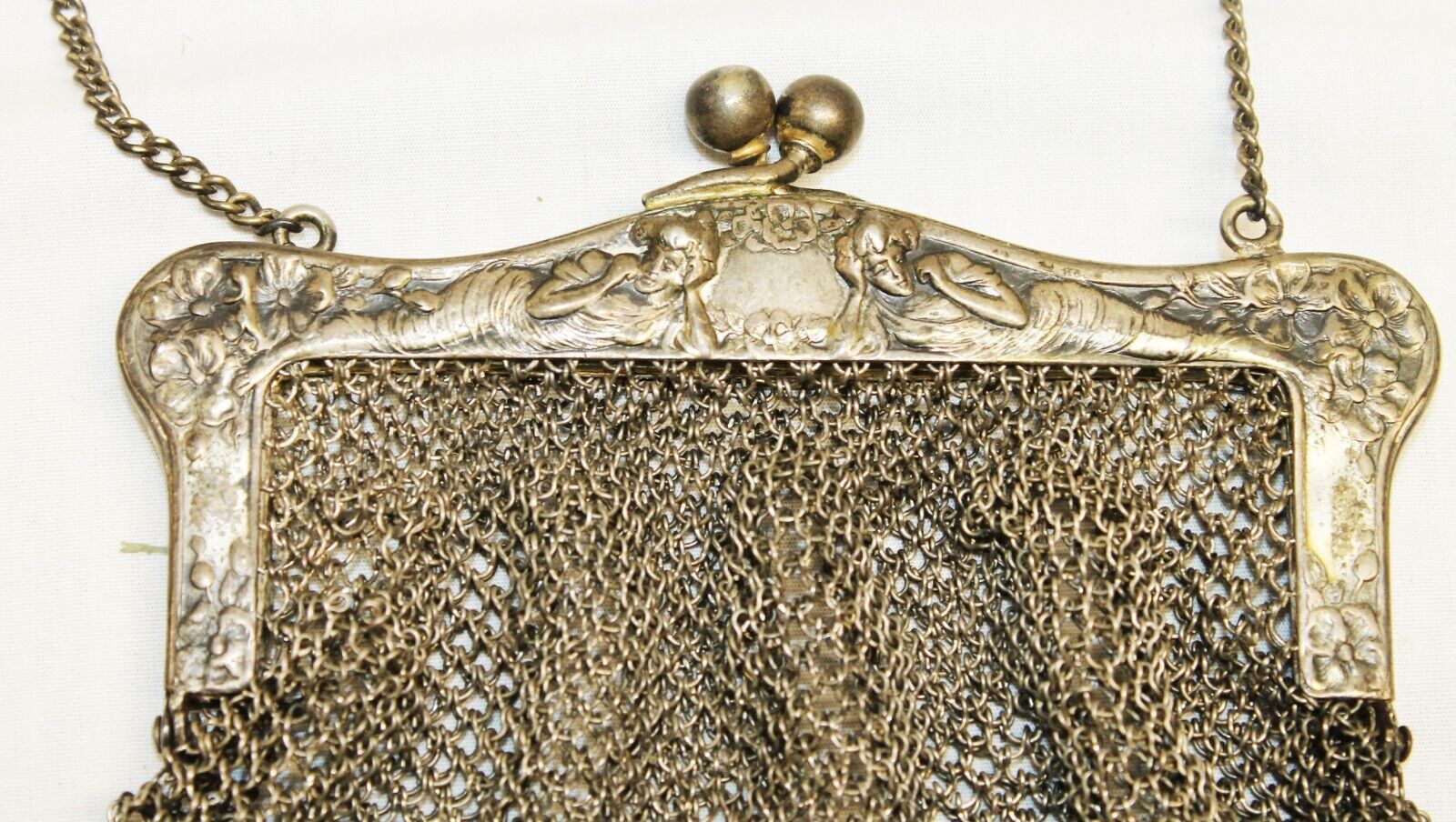 Antique German Silver Flapper Purse - image 2