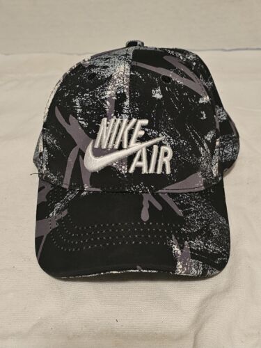 Vtg Rare Nike Air Hat Greys And Blacks Strap Back 