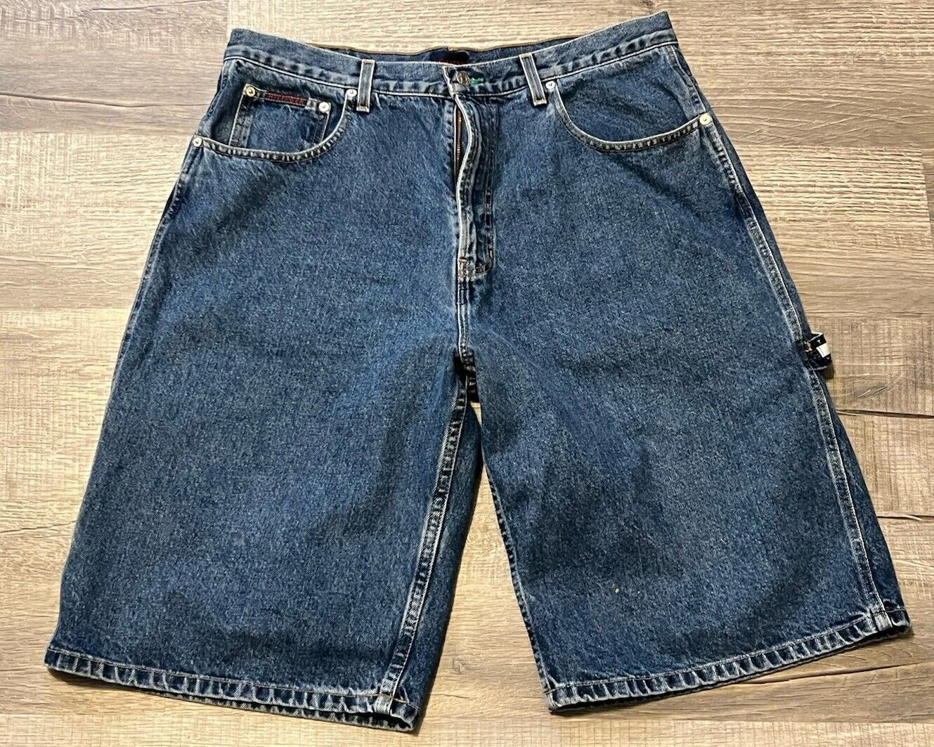 VTG Tommy Hilfiger Carpenter Shorts Mens 36 Baggy… - image 1