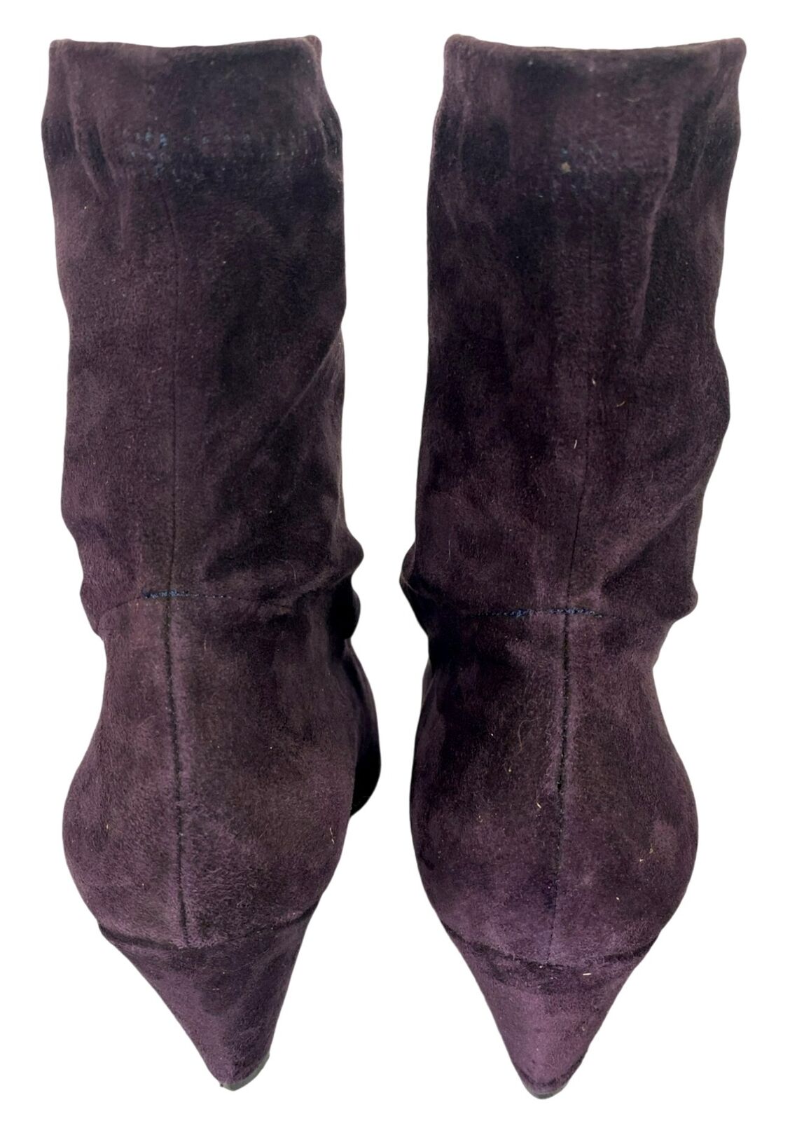 Robert Clergerie Paris Purple Plum Suede Ankle Bo… - image 2