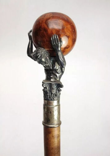 wooden walking stick hand carved beautiful wooden… - image 1