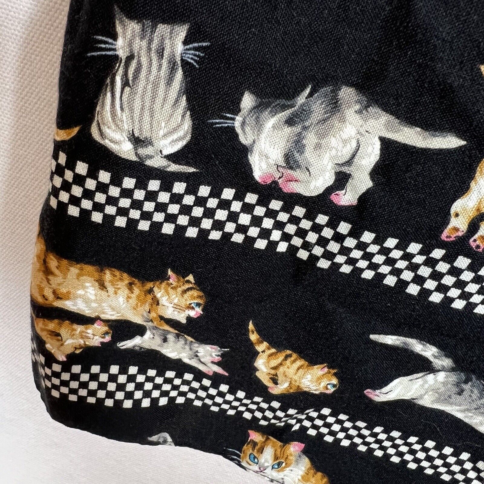 Vintage Linda Tilson Cat Vest Kittens Womens XL A… - image 9