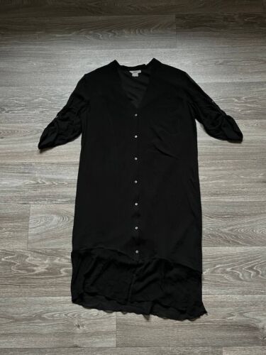 Helmut Lang Silk Dress Women Size M Black