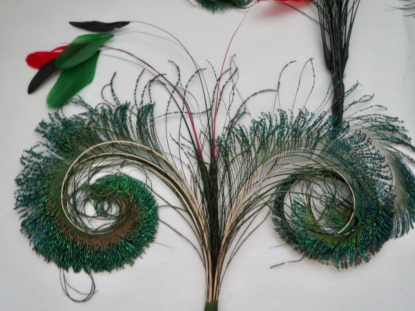 Antique Art Nouveau Headdress Feathers 2 Art Deco… - image 12