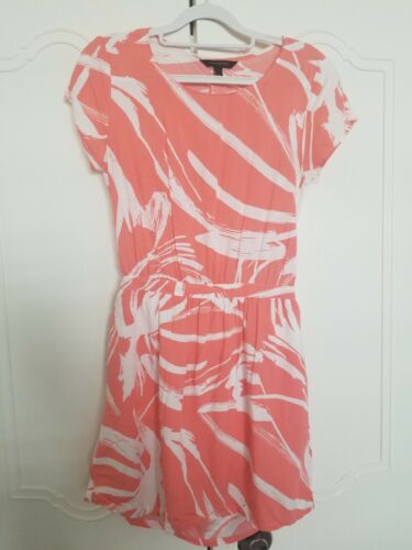 Banana Republic, Petite size S, coral pink white … - image 1