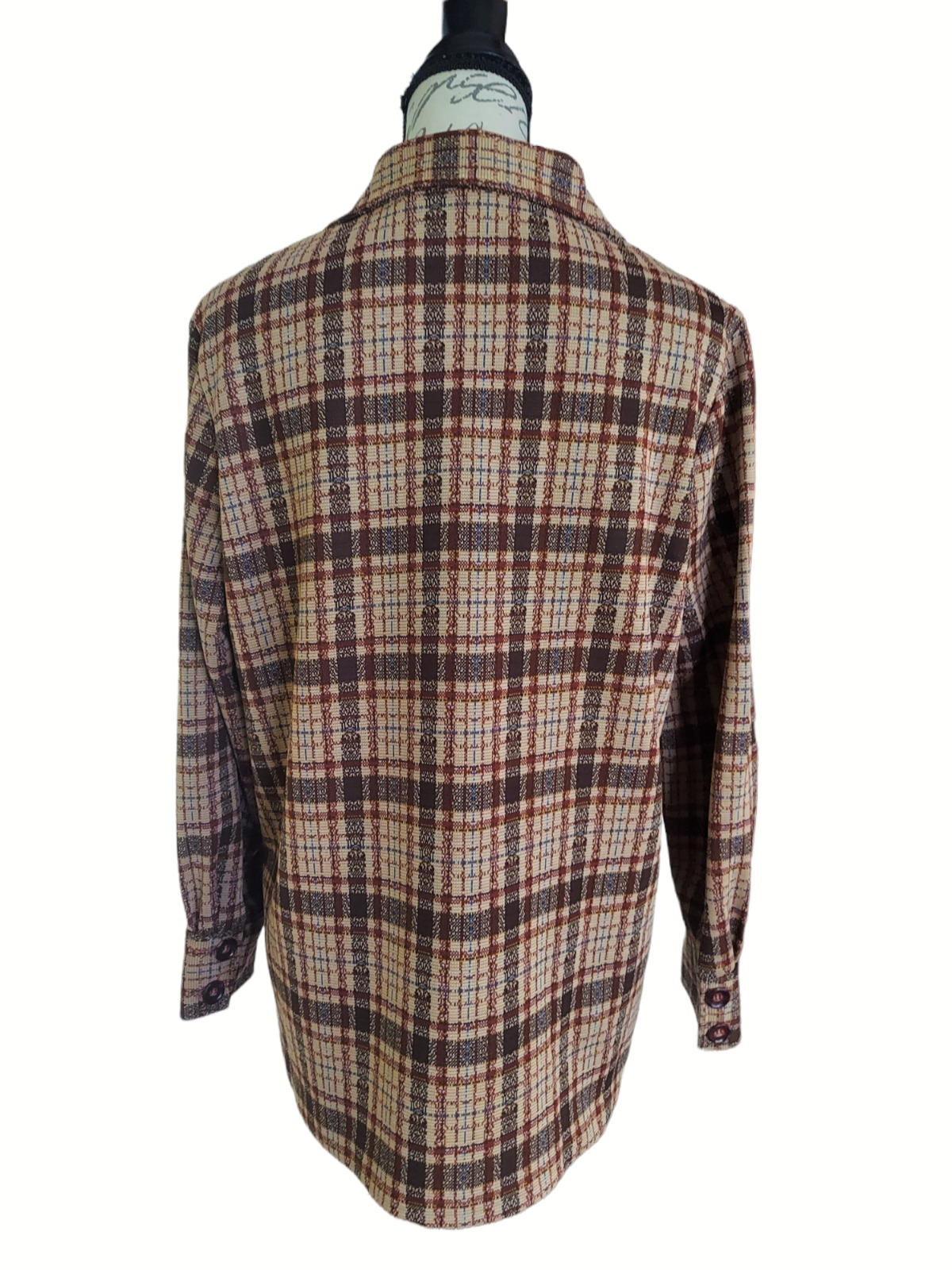 VTG VOGUEMONT Women's Plaid Button Front Polyeste… - image 2