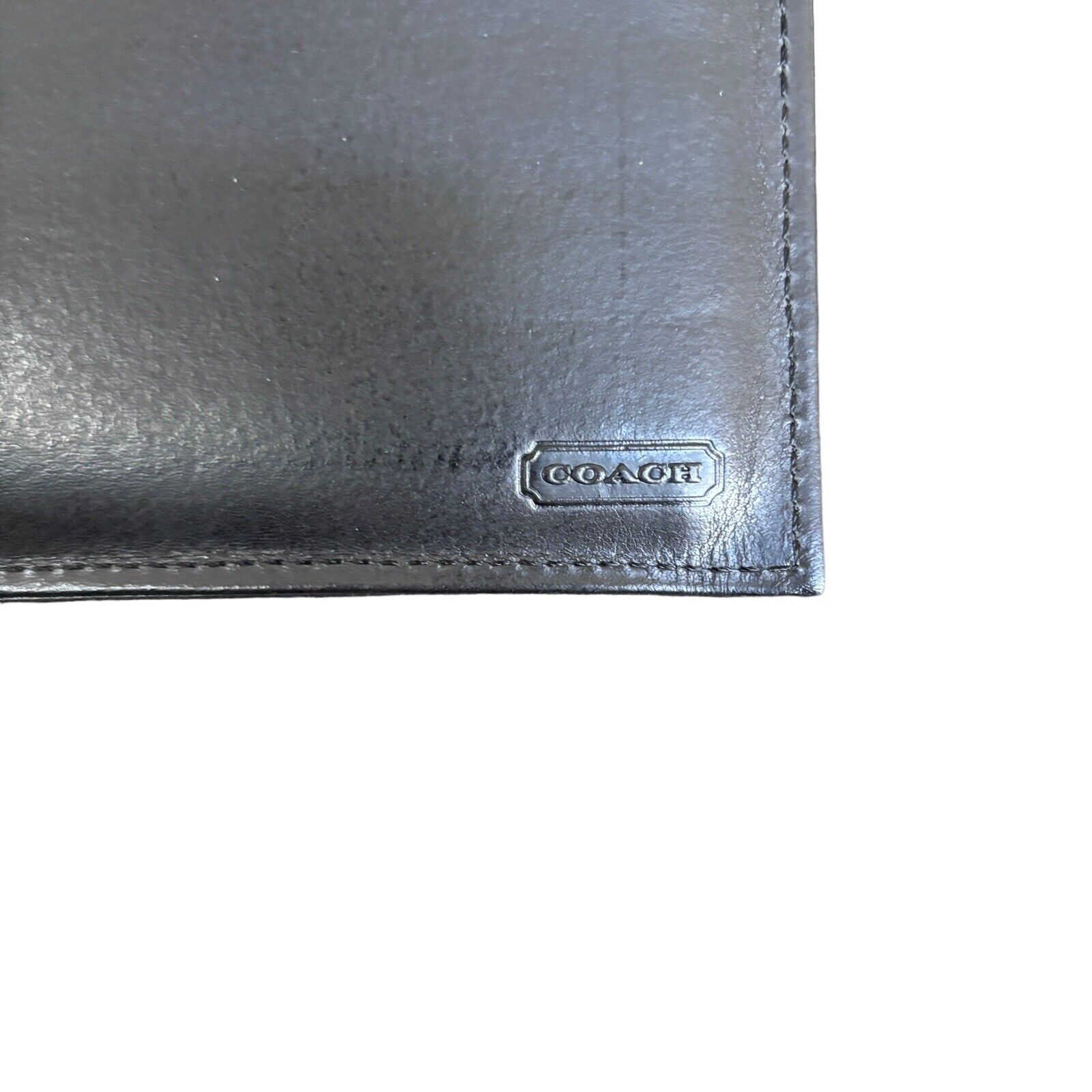 Vintage Coach Water Buffalo Combo Wallet Checkboo… - image 9