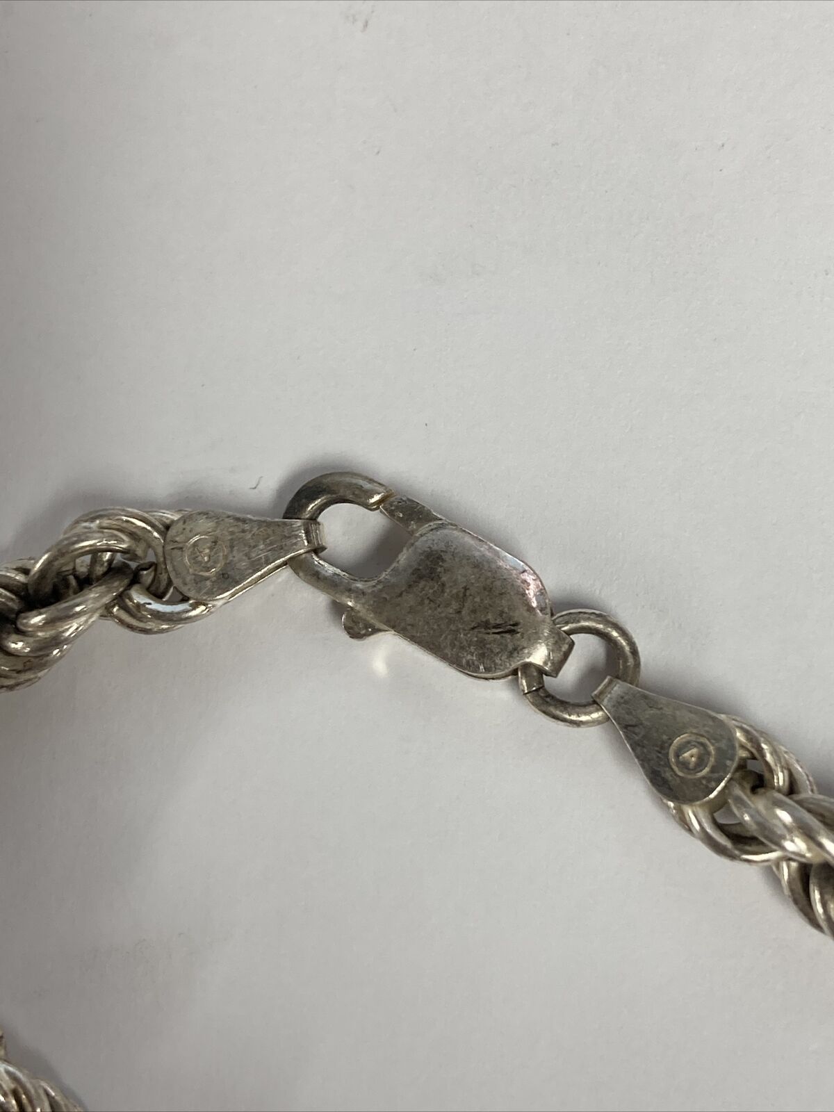 STERLING SILVER 925 ITALY ROPE BRACELET - image 2