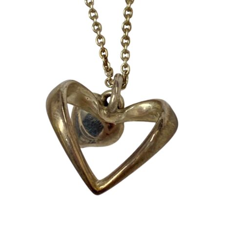 Georg Jensen Silver Color Open Heart and Small Hea