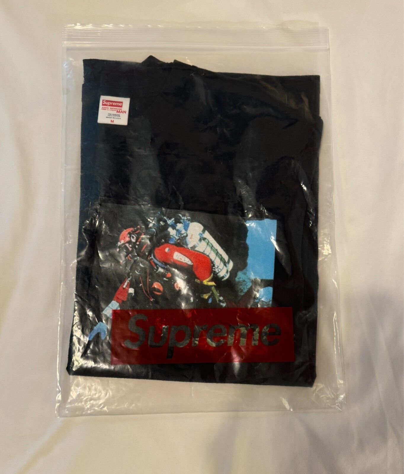 Supreme X Junya Watanabe CDG Man Nature Black Tee… - image 1