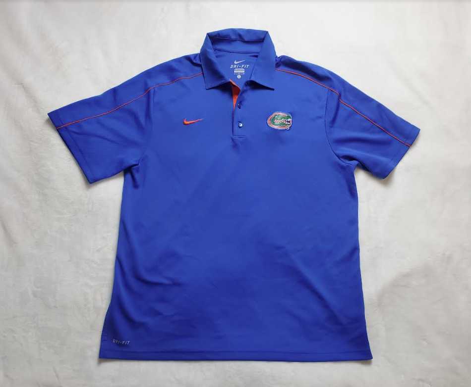 Men's L blue Nike Florida Gators dri-fit golf pol… - image 1