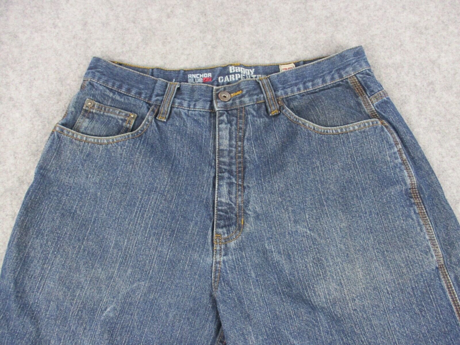 Anchor Blue Shorts Mens 32 Blue Baggy Carpenter D… - image 2