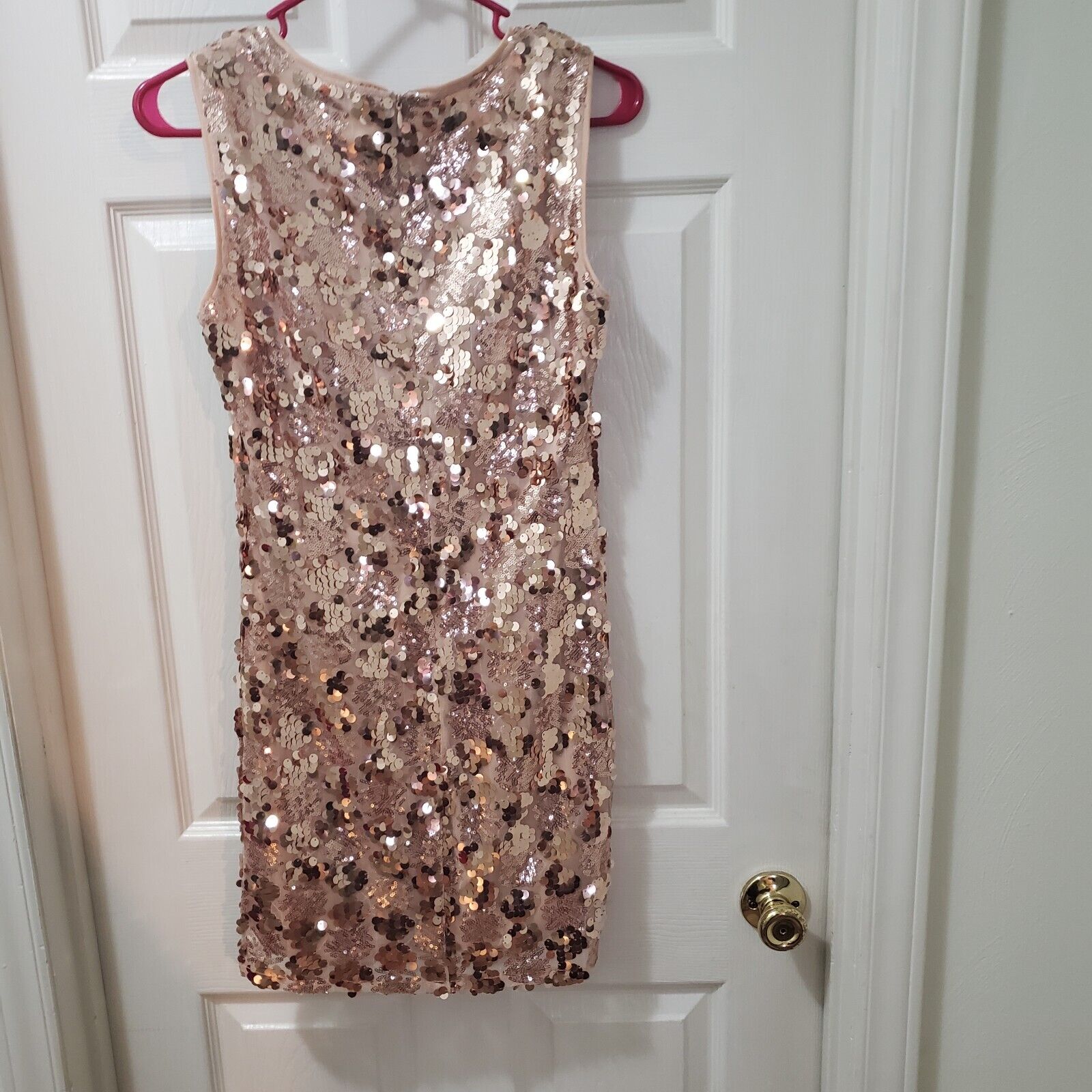 Lulus Cheers Rose Gold Sequin Sleeveless Bodycon … - image 9