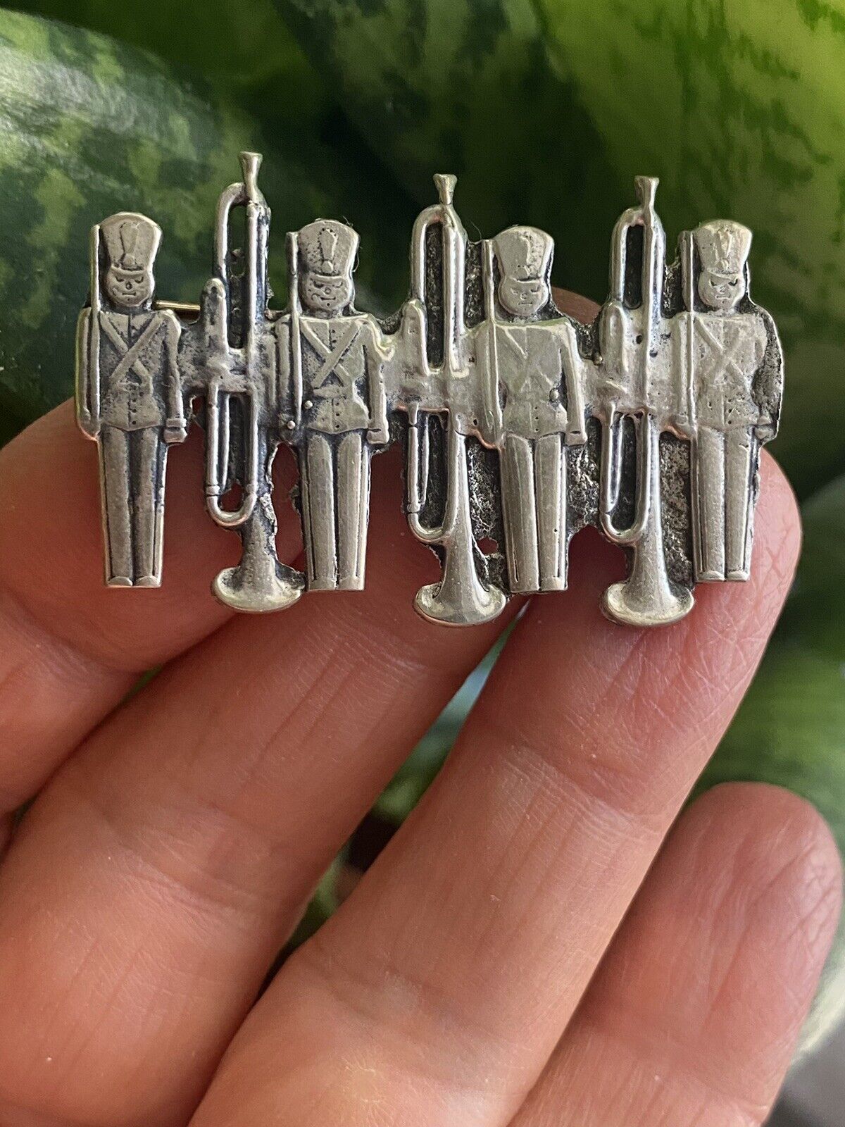 Vintage Sterling Silver Soldiers Pin Estate Jewel… - image 5