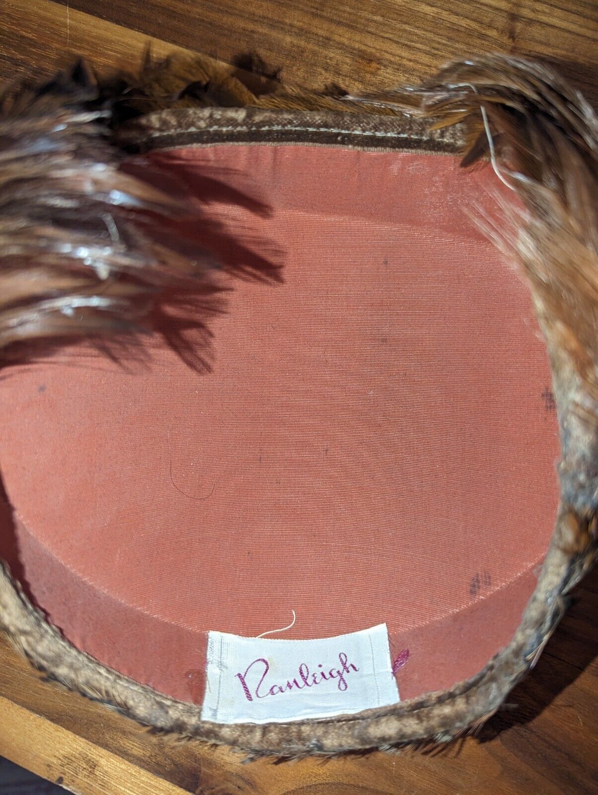 VINTAGE PHEASANT & PEACOCK  FEATHER HAT - image 7