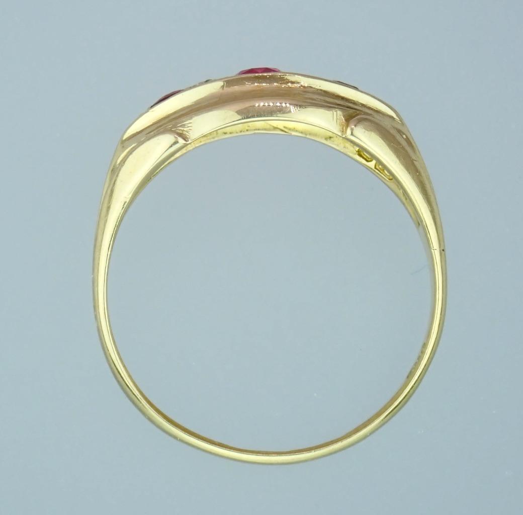 Pretty Antique Edwardian 18K Gold Diamond Pink To… - image 14