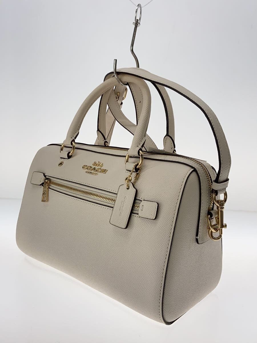 Coach F79946 handbag leather White plain Used - image 2