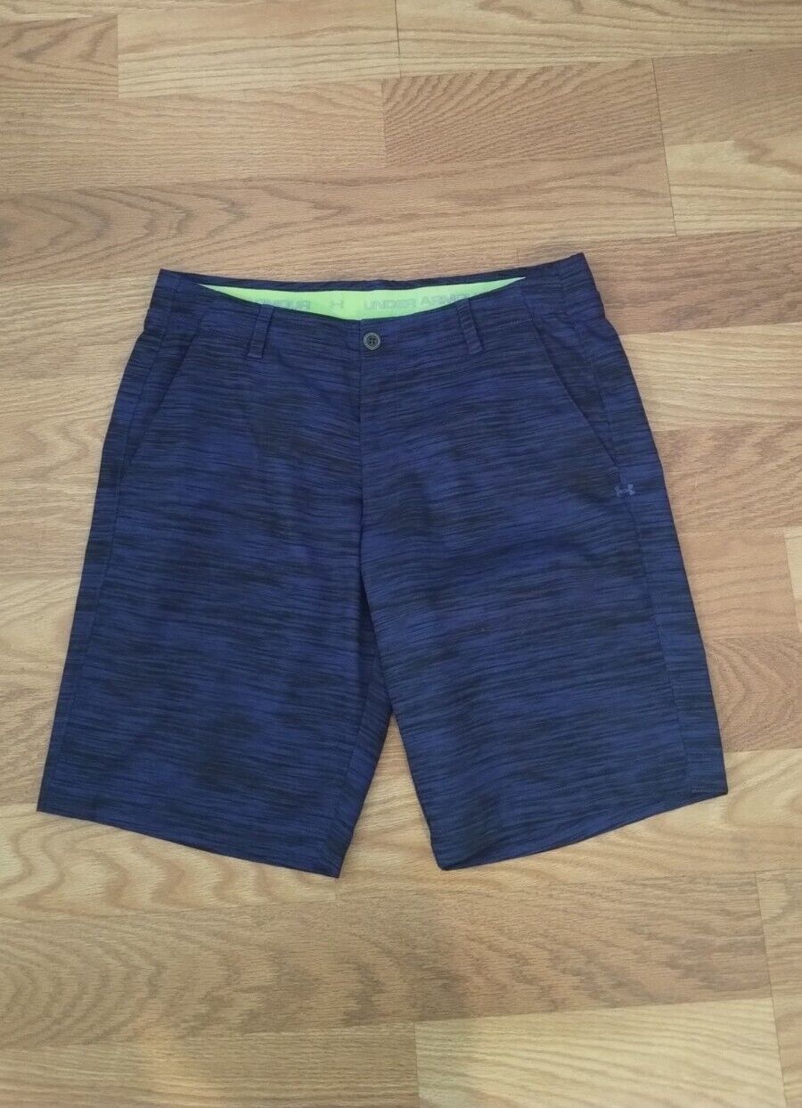 Under Armour Golf Shorts Blue Heather Active Stre… - image 4