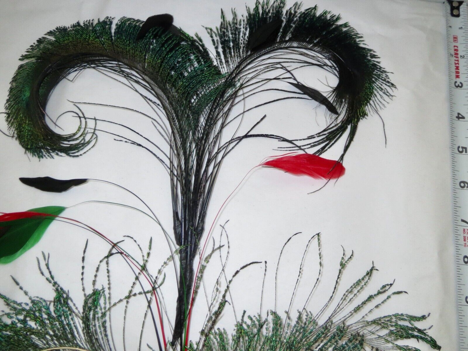 Antique Art Nouveau Headdress Feathers 2 Art Deco… - image 4