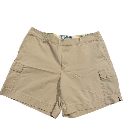 Vintage Liz Claiborne khaki high rise cargo shorts