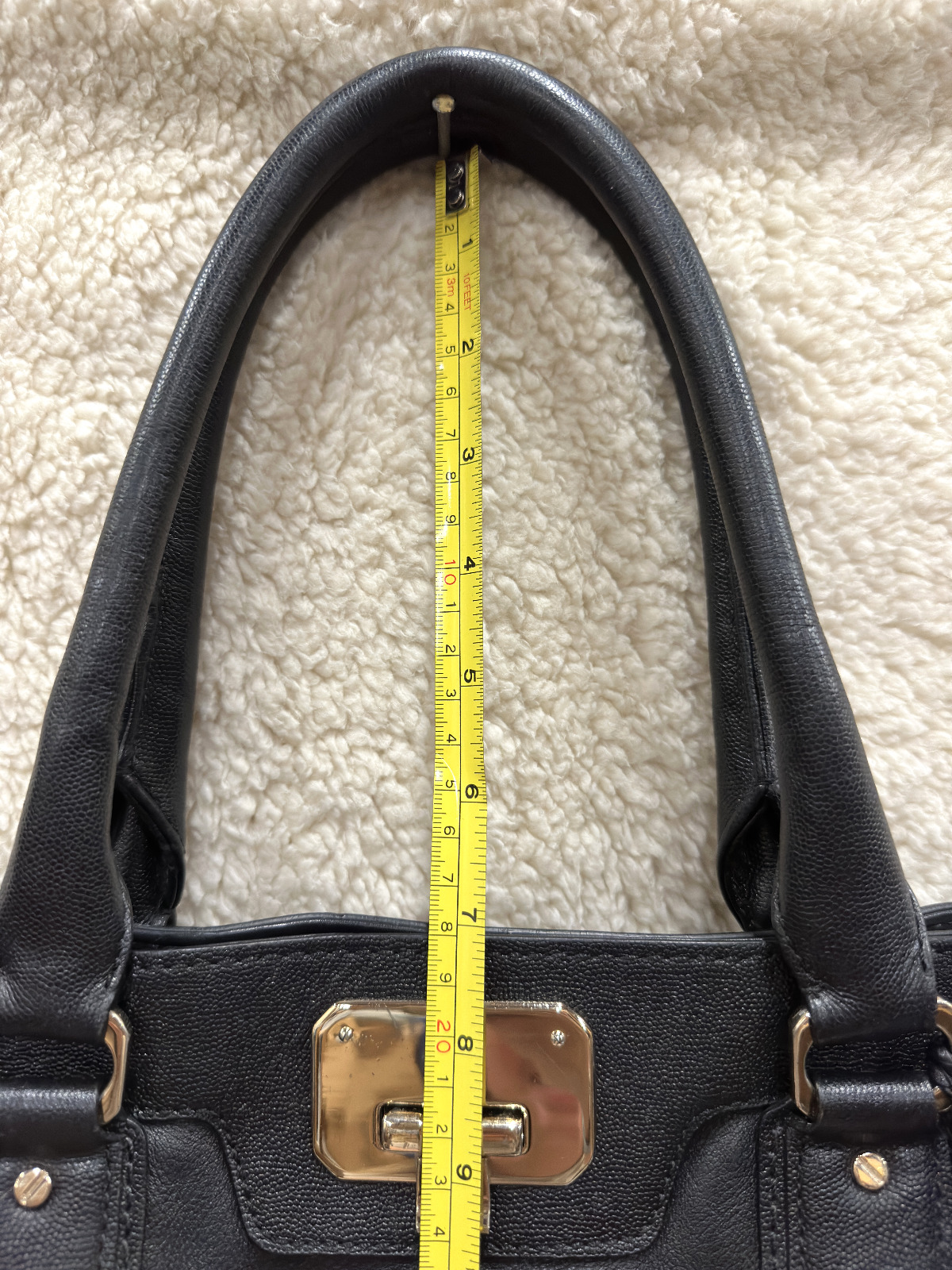 Vtg VALISE KENDRA E/W EAST WEST Cole Haan Black L… - image 13