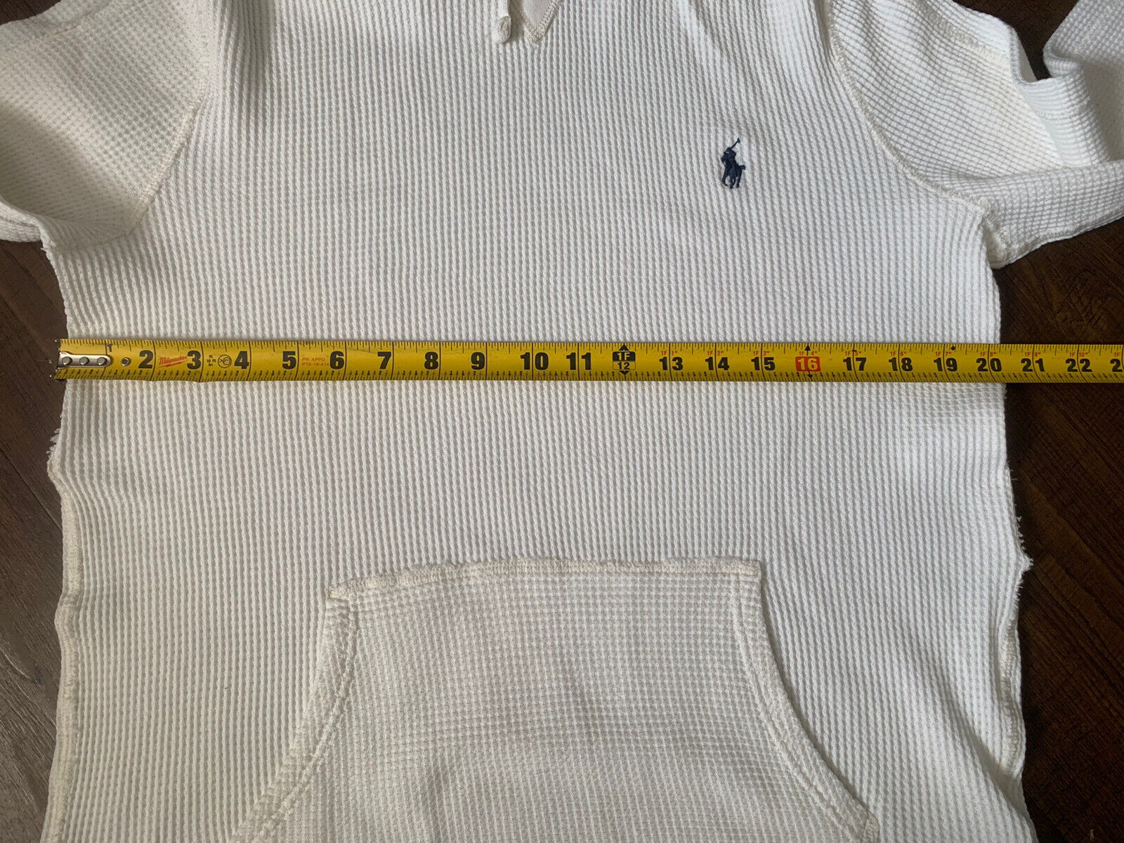 vtg polo ralph lauren mens white hoodie - image 4