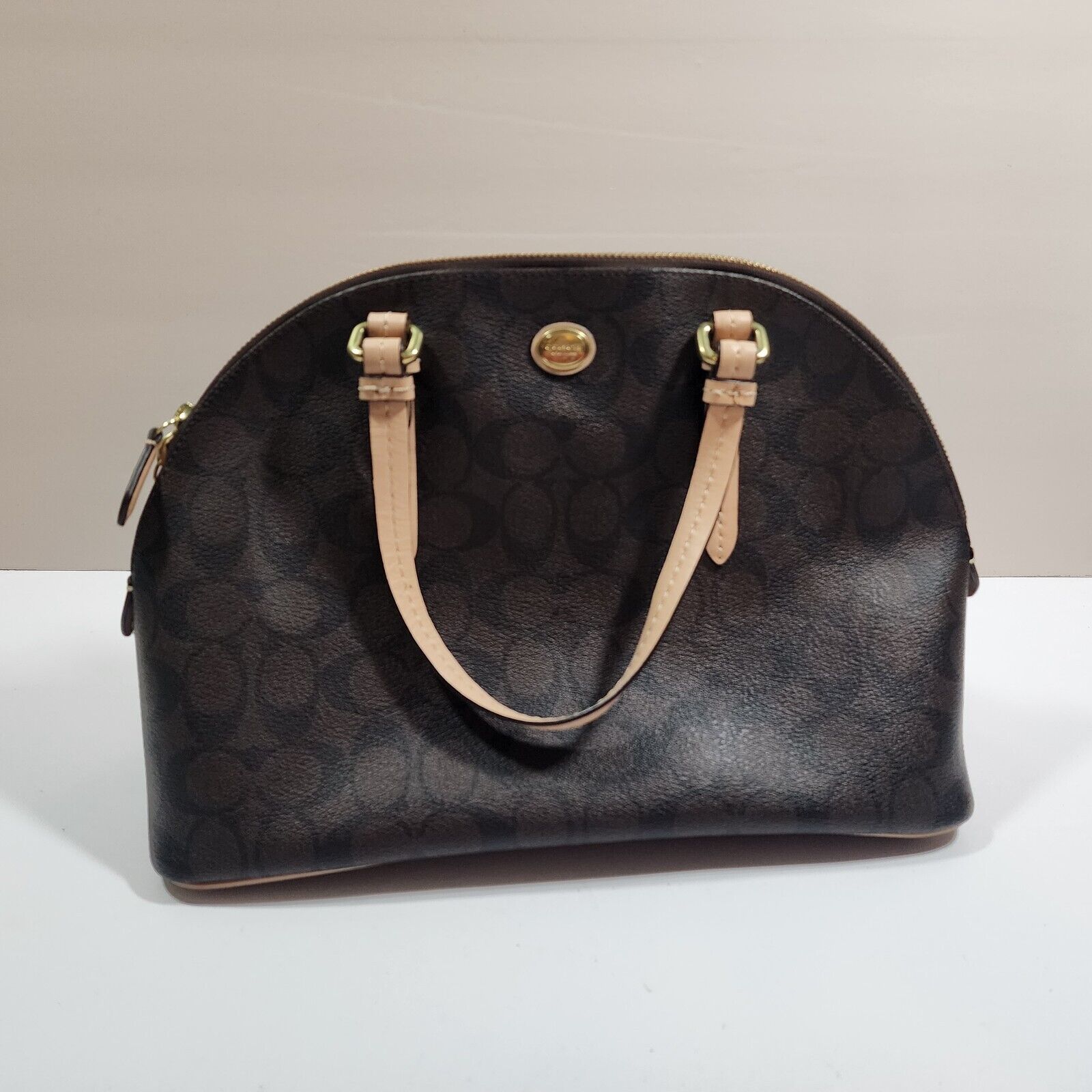 Coach F26184 Peyton Signature Cora Domed Satchel - image 1