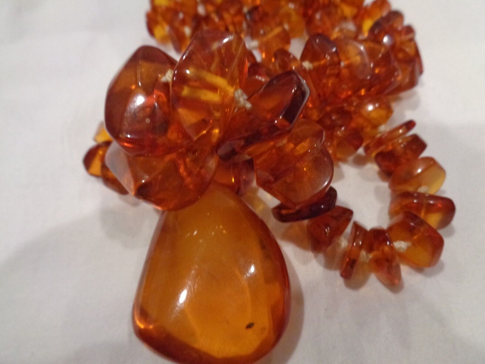 Antique Estate Natural Amber Necklace - image 2