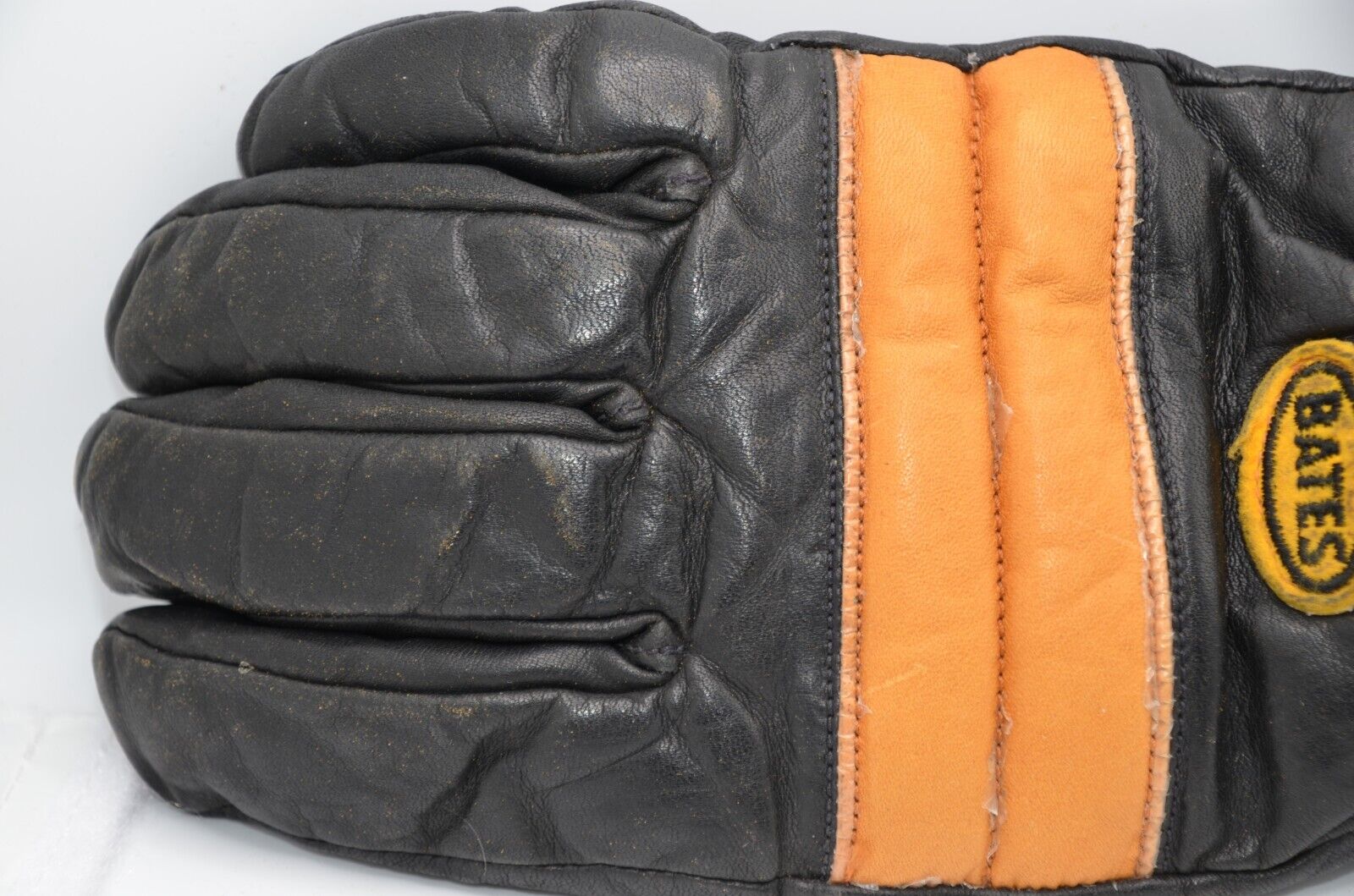 Vintage Bates Motorcycle Riding Leather Gloves In… - image 13