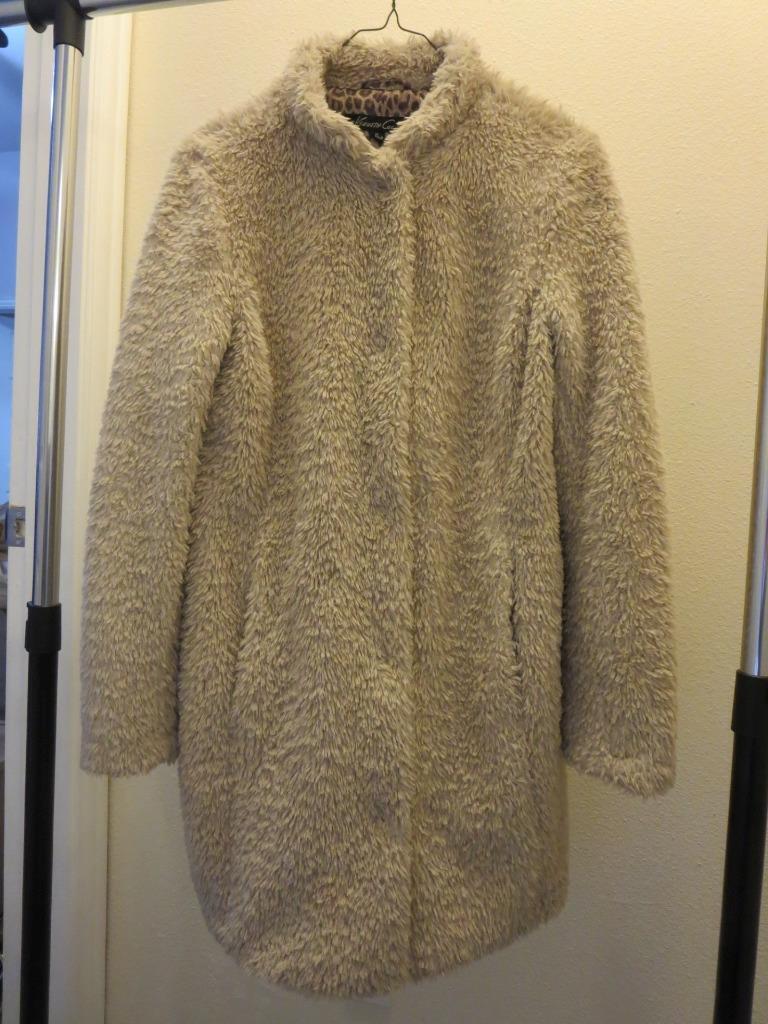 Kenneth Cole Faux Fur Stand Collar Coat Long Jack… - image 5